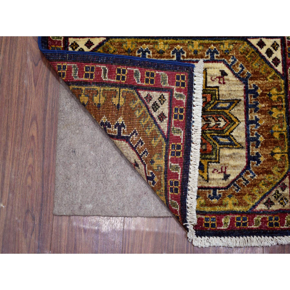 Navy Blue Turkeman Ersari Natural Dyes Hand Knotted Wool Oriental Rug  2'0"x3'0"