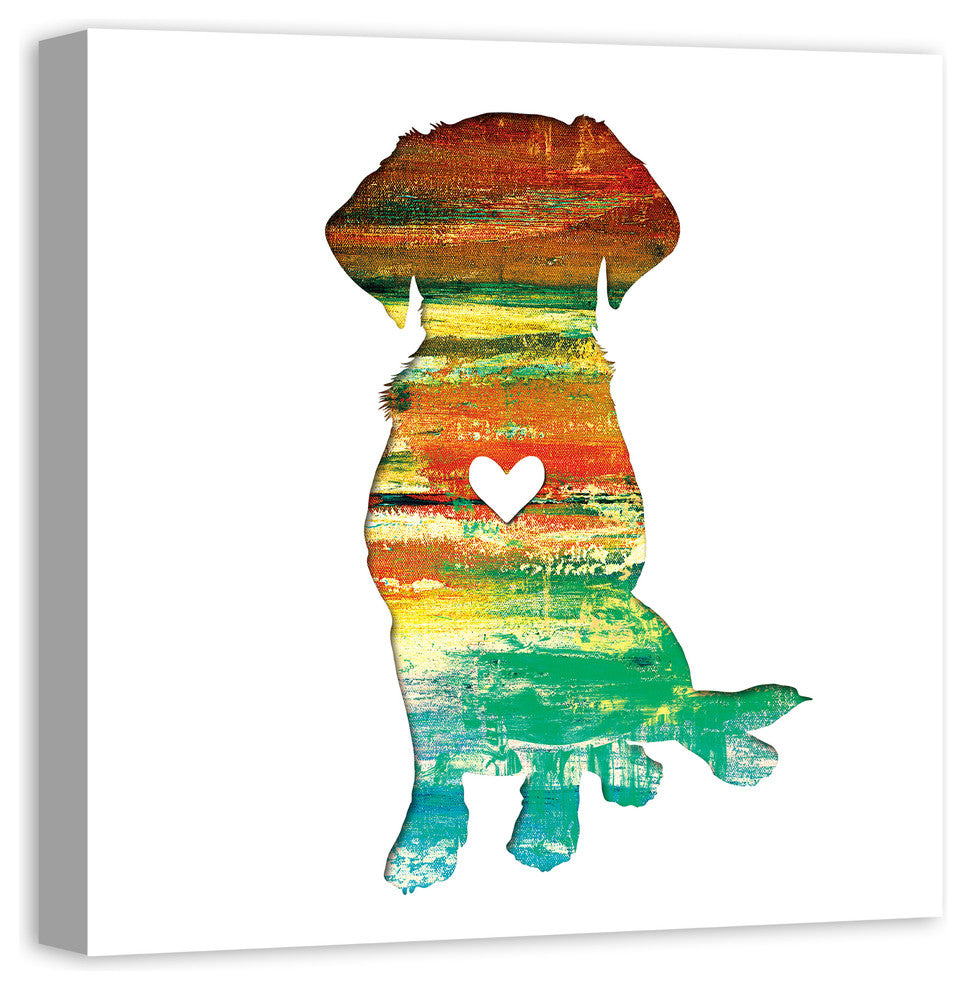 Designs Direct Creative Group Paint Silhouette Lab 24x24 Canvas Wall Art