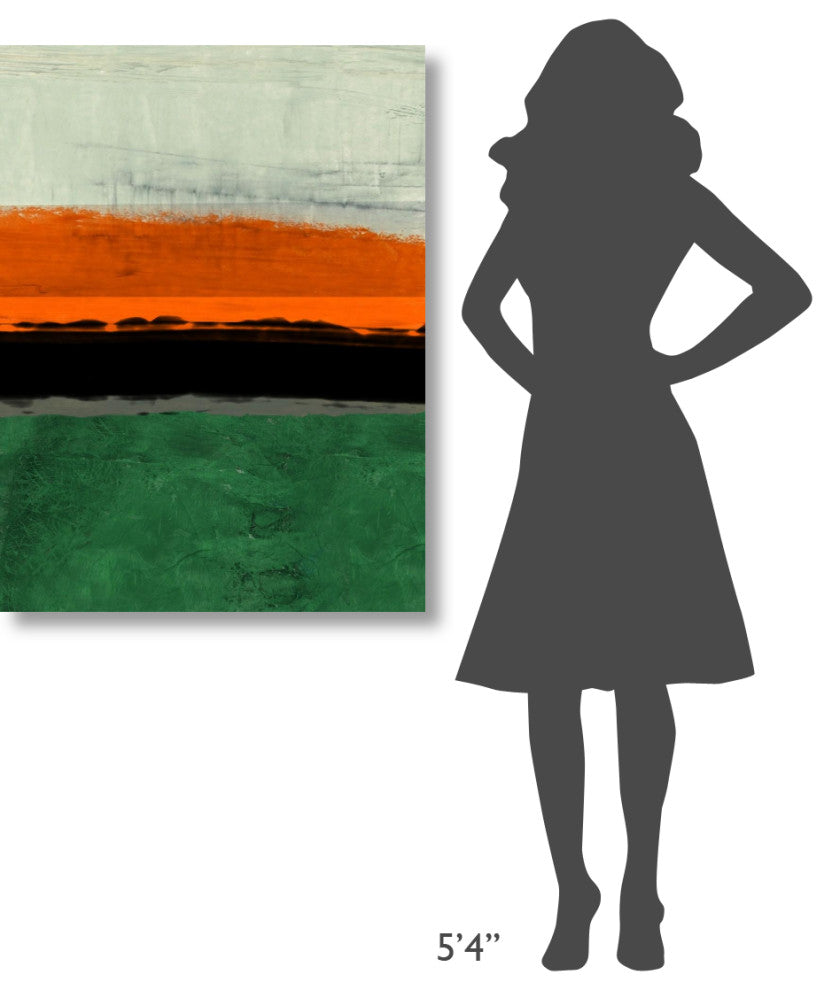 "Abstract Stripe Theme Orange" Fine Art Print