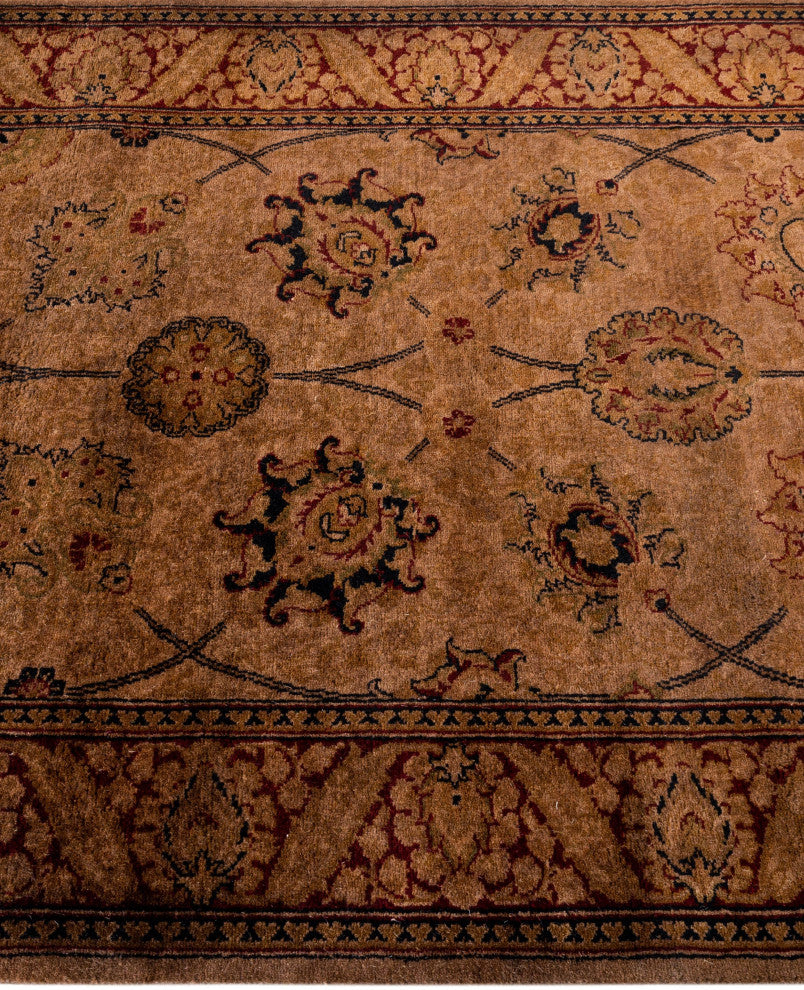 Overdyed One-of-a-Kind Hand-Knotted Area Rug Brown, 2' 8" x 8' 10"