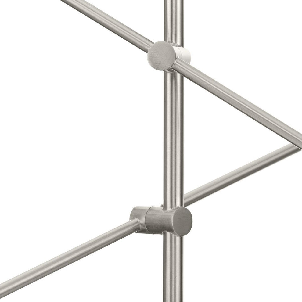 Cornett Collection 6-Light Contemporary Chandelier, Brushed Nickel