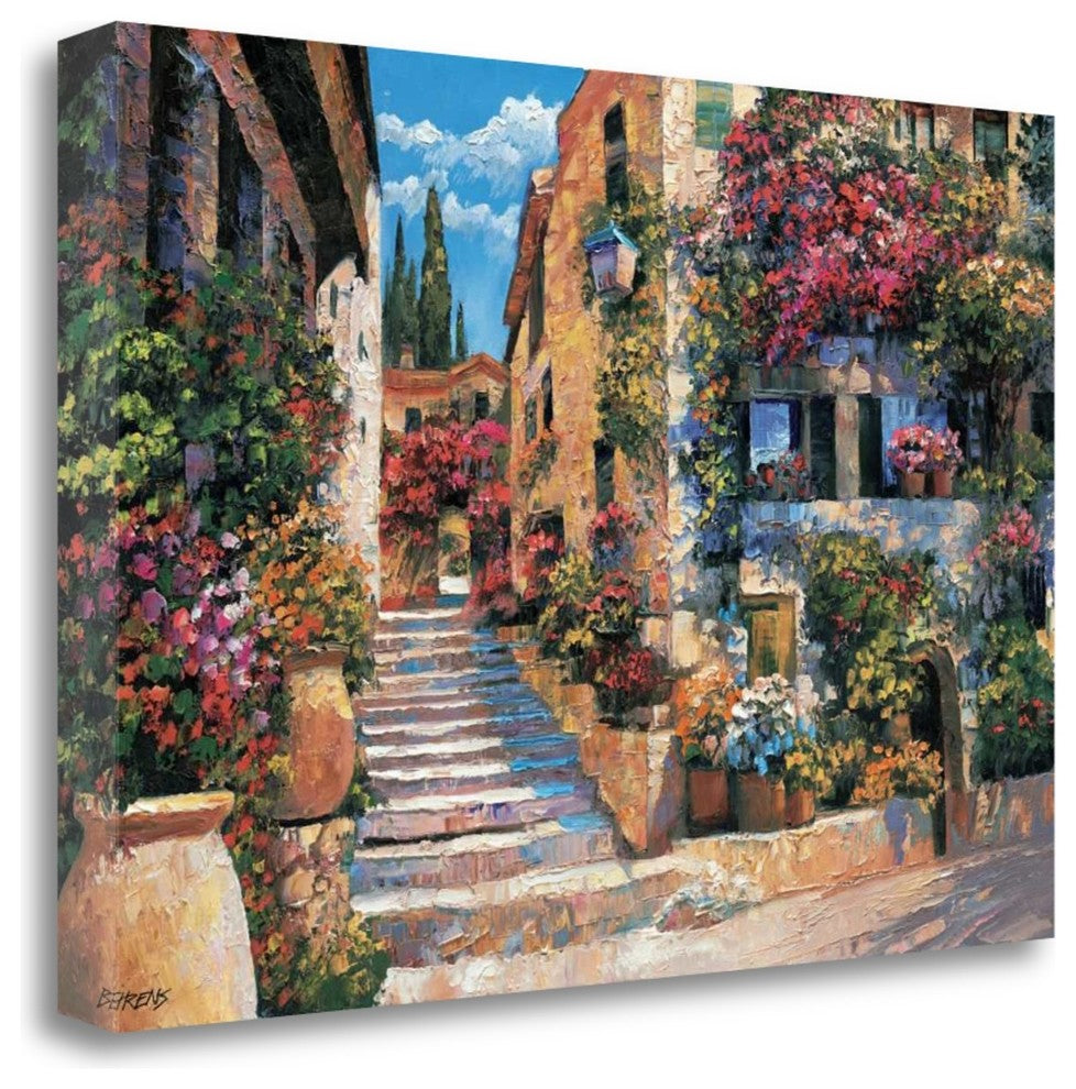 "Riviera Stairs" By Howard Behrens, Giclee Print on Gallery Wrap Canvas