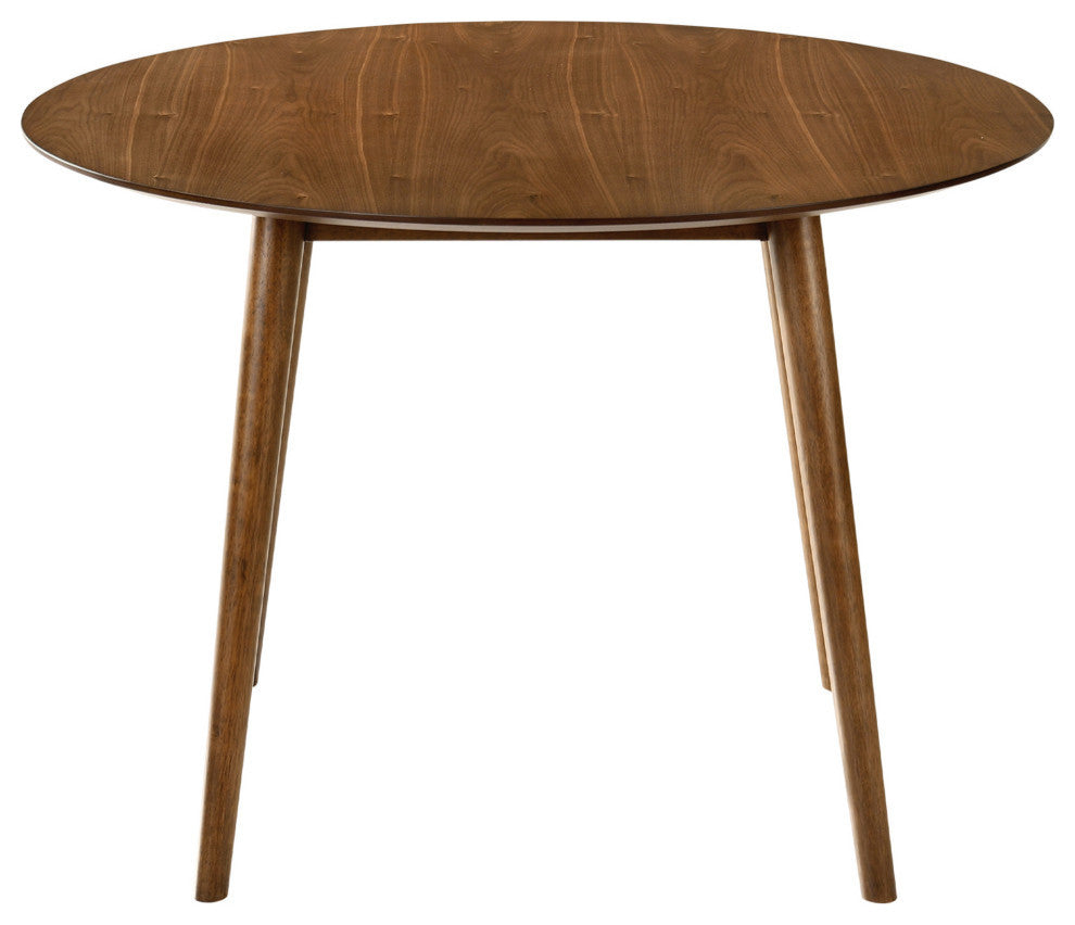 Arcadia Round Dining Table, Walnut, 42"