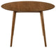 Arcadia Round Dining Table, Walnut, 42"