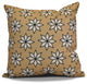 Decorative Outdoor Holiday Pillow Geometric Print, Taupe, 16"x16"