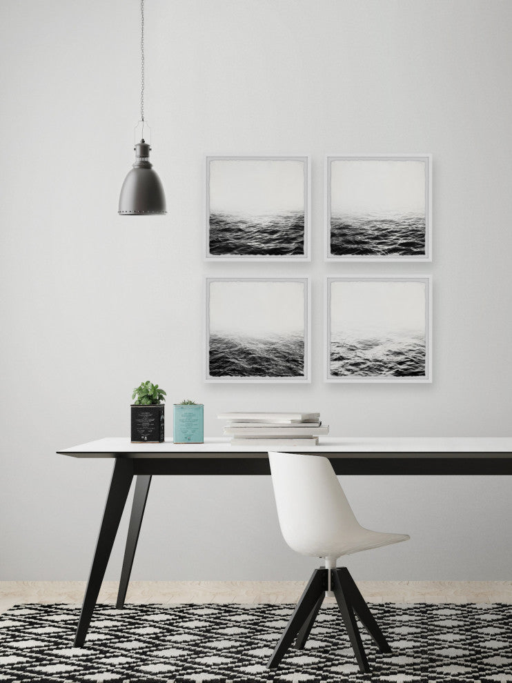 Unclear Horizon Quadriptych, Set of 4, 24x24 Panels