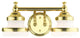Livex Lighting Oldwick 2 Light Polished Brass Vanity Sconce
