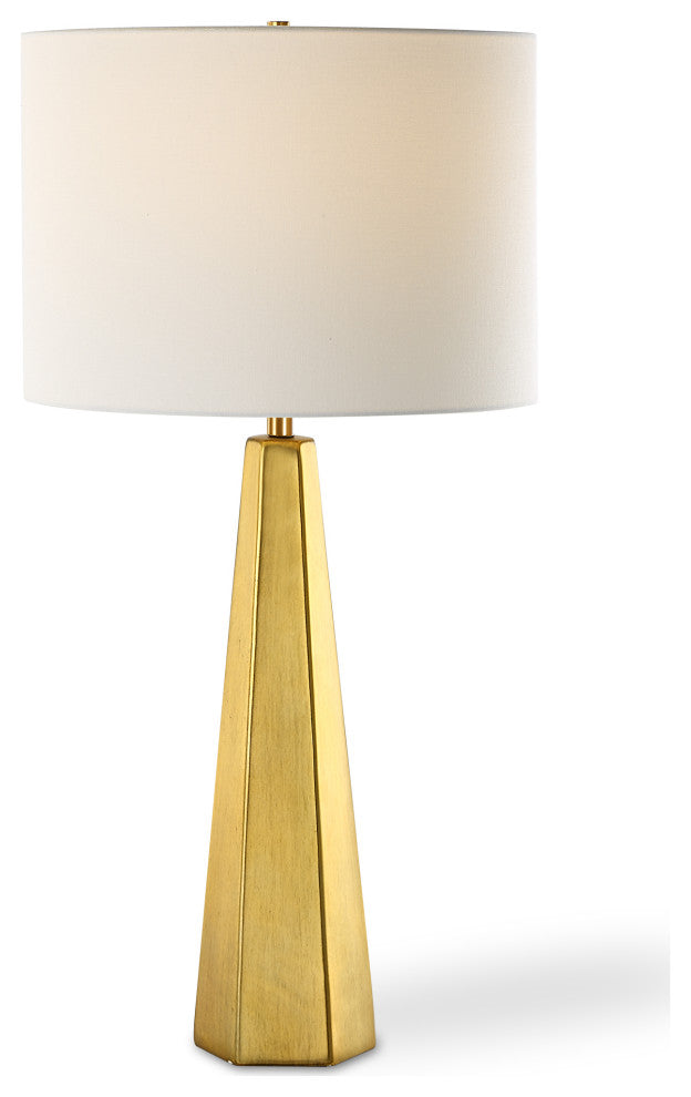 28" Coastal Gold Table Lamp
