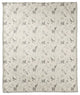 White Grayscale Roses 2 50x60 Coral Fleece Blanket