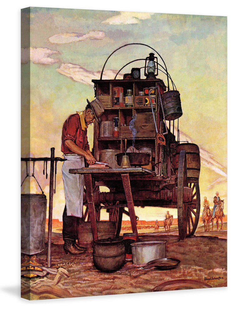 "Chuckwagon" Painting Print on Canvas by Mead Schaeffer