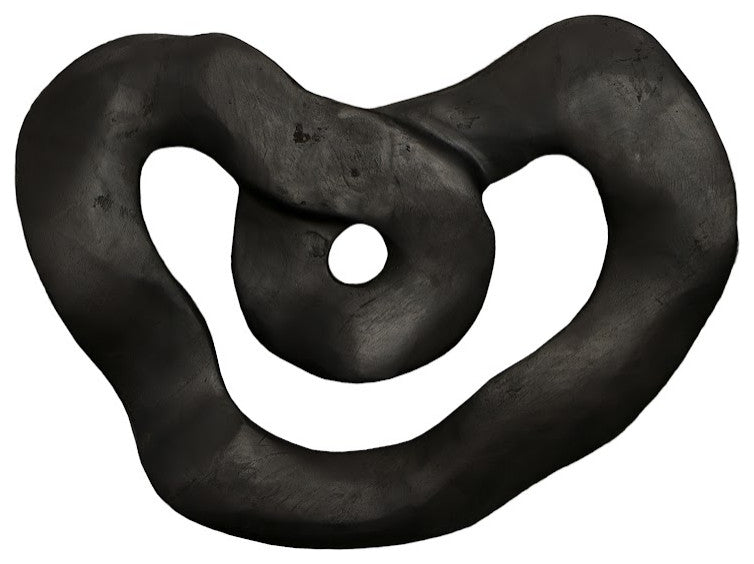 Swirl Wall Tile, Teak Wood, Assorted, Black