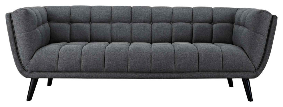 Modway Bestow Upholstered Fabric Sofa, Gray