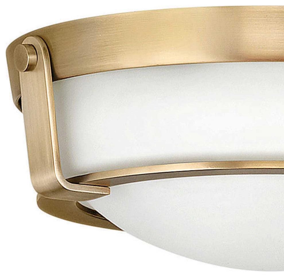 Hinkley Hathaway Small Flush Mount, Heritage Brass