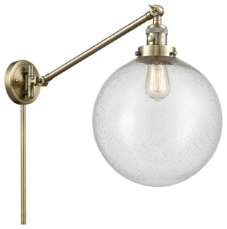 Beacon Swing Arm With Switch, Antique Brass, Seedy, Seedy