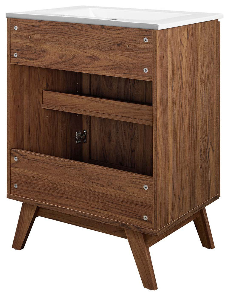 Soma 24" Bathroom Vanity - Walnut White