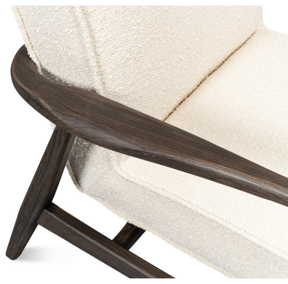 Mid Century Boucle Armchair