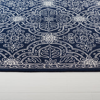 Lauren Ralph Lauren Etienne Area Rug, LRL6603, Navy/Ivory, 8'x10'