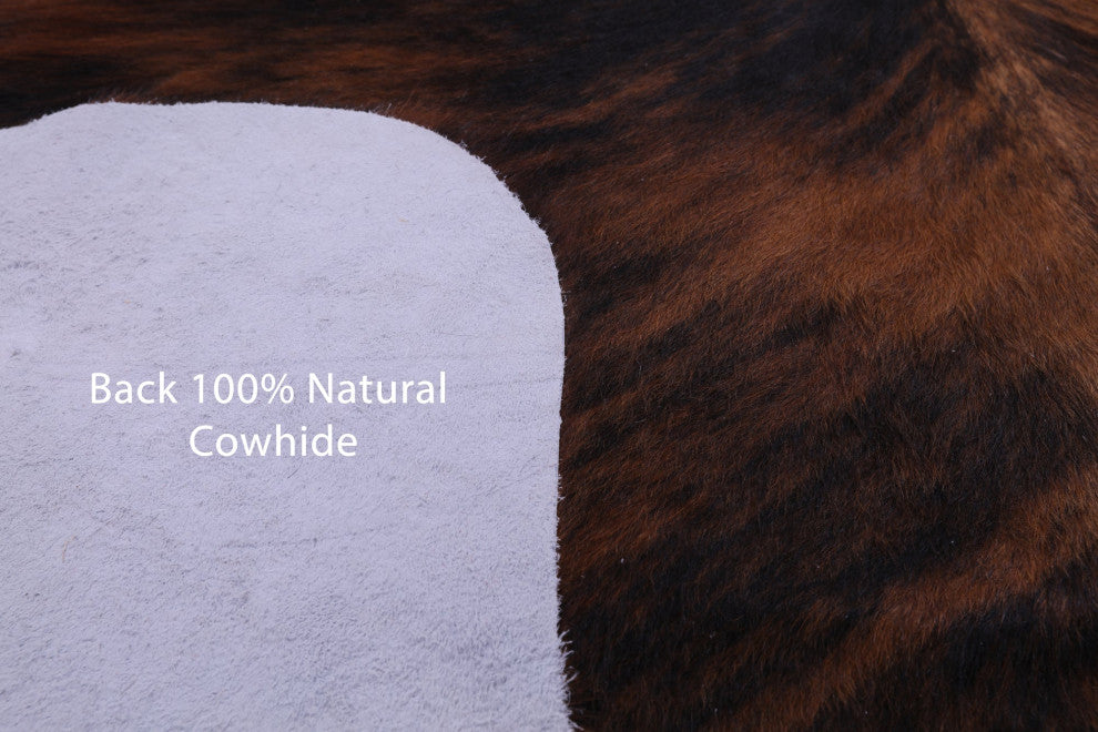 Brindle Natural Cowhide Rug 6' 5" X 5' 5" C1865