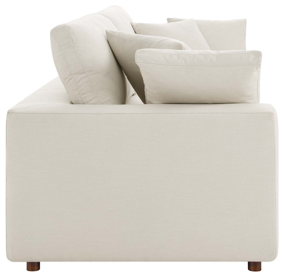 Commix Down Filled Overstuffed Sofa - Light Beige