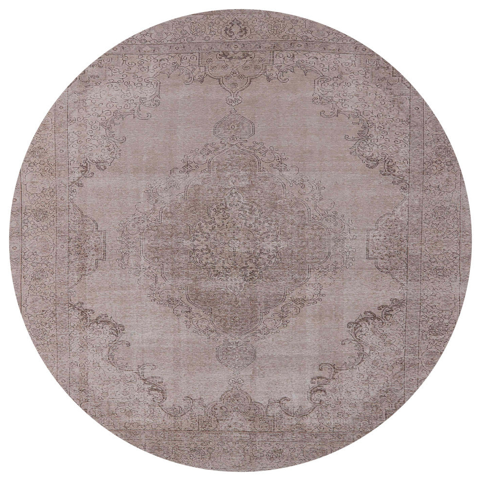 Ahgly Company Indoor Round Mid-Century Modern Area Rugs, 6' Round