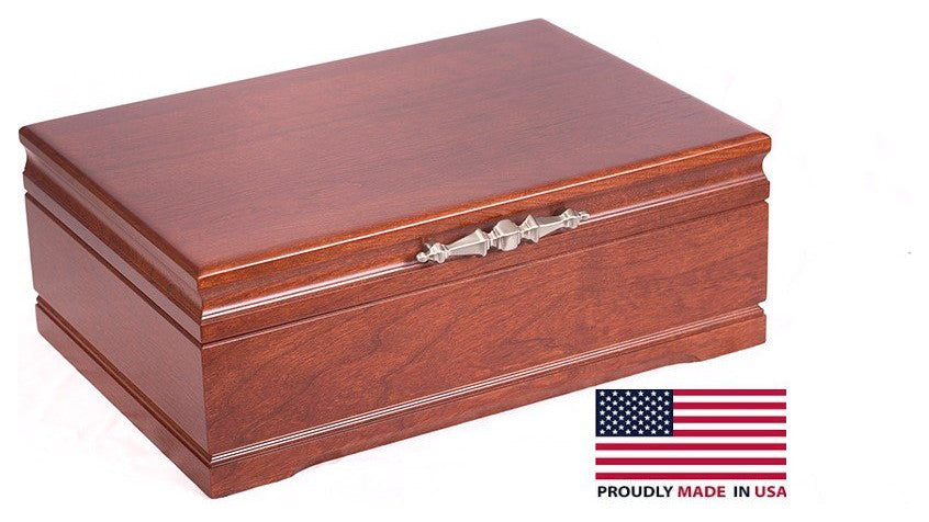Sophistication Jewel Chest, Solid American Cherry Hardwood