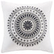 INK+IVY Embroidered Square Pillow, Navy