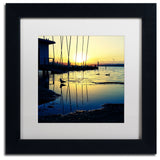 'Sunset Conversations' Matted Framed Canvas Art by Beata Czyzowska Young