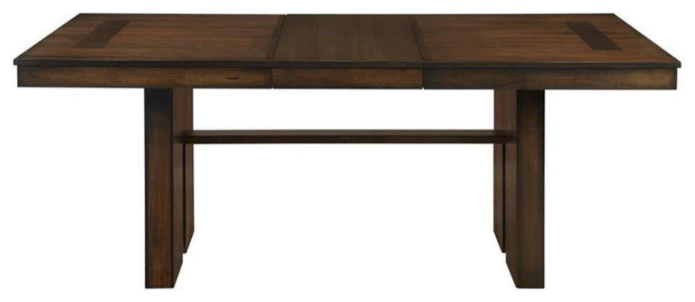 Lexicon Sedley 5-Piece Contemporary Wood and MDF Board Dining Set in Walnut