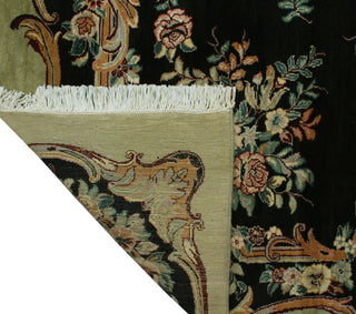 Pak-Persian Abusan Black Rug, 7'11x10'4