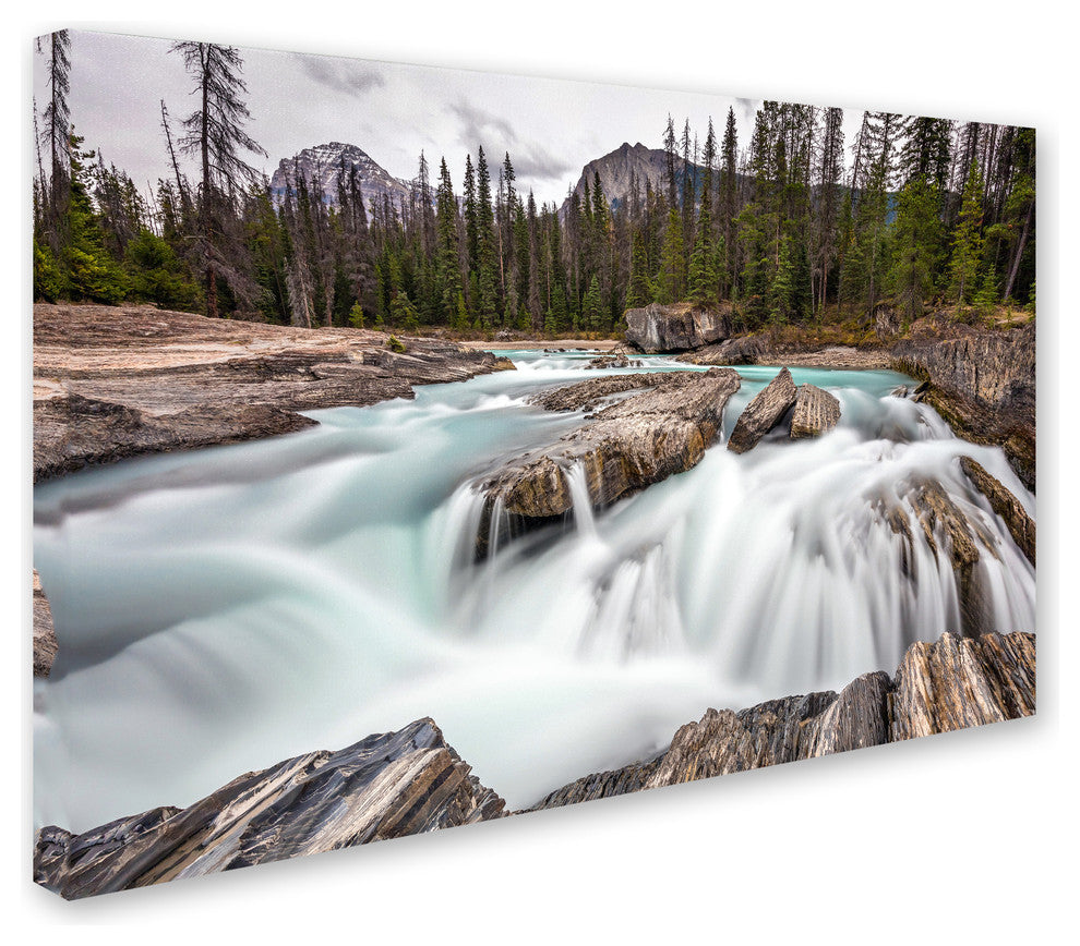 Pierre Leclerc 'Kicking Horse Cascades' Canvas Art, 19x12