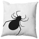 26"x26" Big Spider Decorative Throw Pillow, White