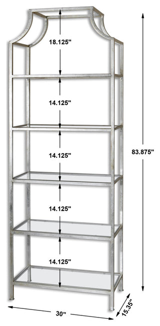 Uttermost Aurelie Silver Etagere