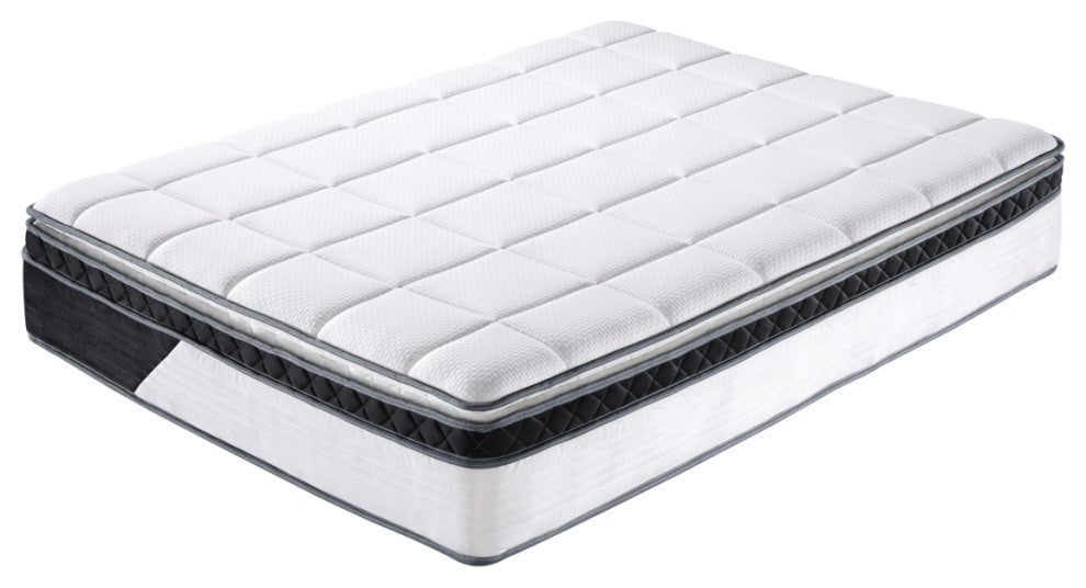 Breathable 14"? Medium Euro Top Gel Memory Foam Hybrid Mattress, Queen