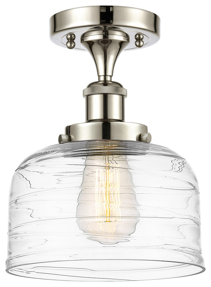 Innovations 916-1C-PN-G713 1-Light Semi-Flush Mount, Polished Nickel