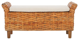 Safavieh Palermo Bench, White/Natural