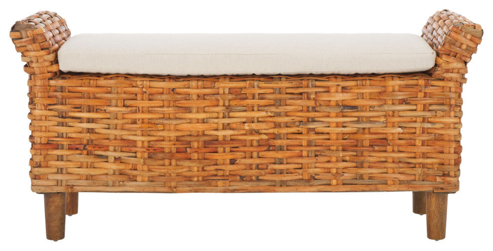 Safavieh Palermo Bench, White/Natural