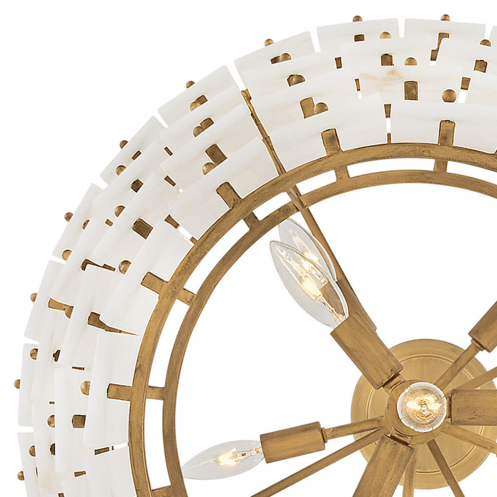 Fredrick Ramond Simone Medium Multi Tier Chandelier, Burnished Gold