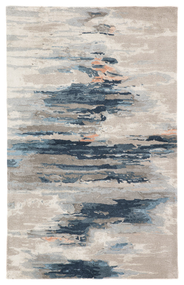 Jaipur Living Ryenn Handmade Blue/Pink Rug, 5'x8'