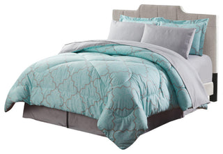 Bibb Home 8pc Down Alternative Bed in a Bag Set, Trellis, King