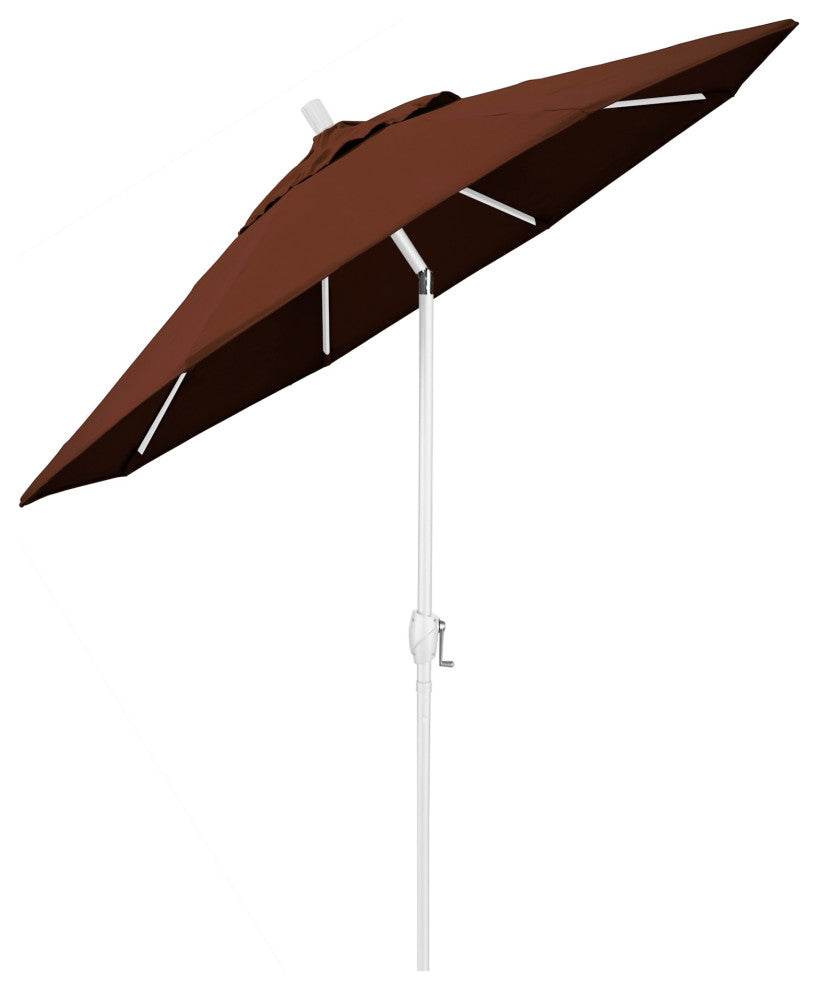 9' Aluminum Umbrella Push Tilt, Sunbrella, Bay Brown