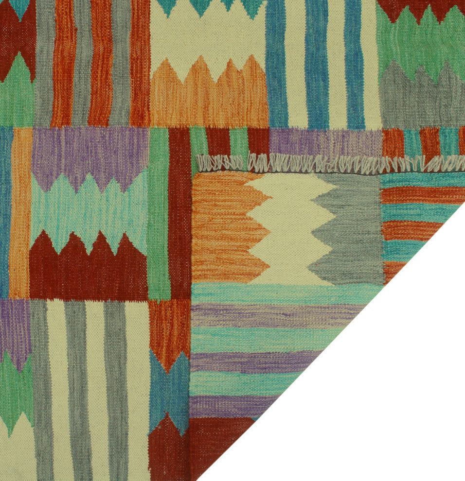 Winchester Kilim Woodrow Gold/Brown Rug, 5'0x6'6