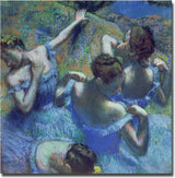 'Blue Dancers, 1899' Canvas Art by Edgar Degas