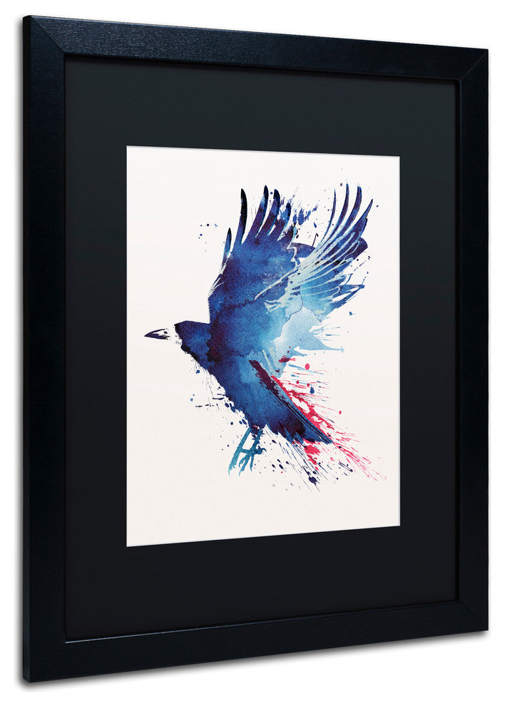 Robert Farkas 'Bloody Crow' Matted Framed Art