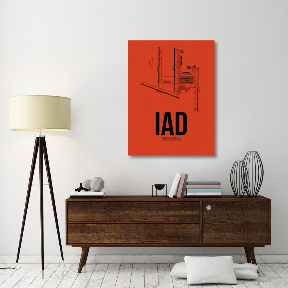 "IAD Washington Airport Orange" Fine Art Print