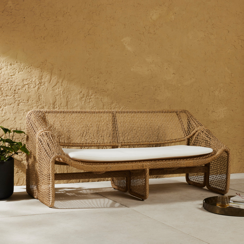 Selma Outdoor Sofa-Faux Hyacinth
