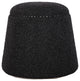 Uttermost Gumdrop Black Ottoman