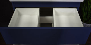 Salt 18Dx24" Floating Bathroom Vanity, Navy, Cabinet Only