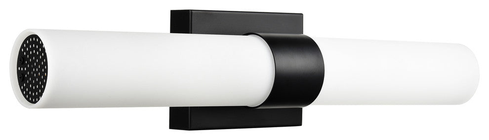 Perpetua LED 22" Bathroom Vanity Light With End Caps, Black