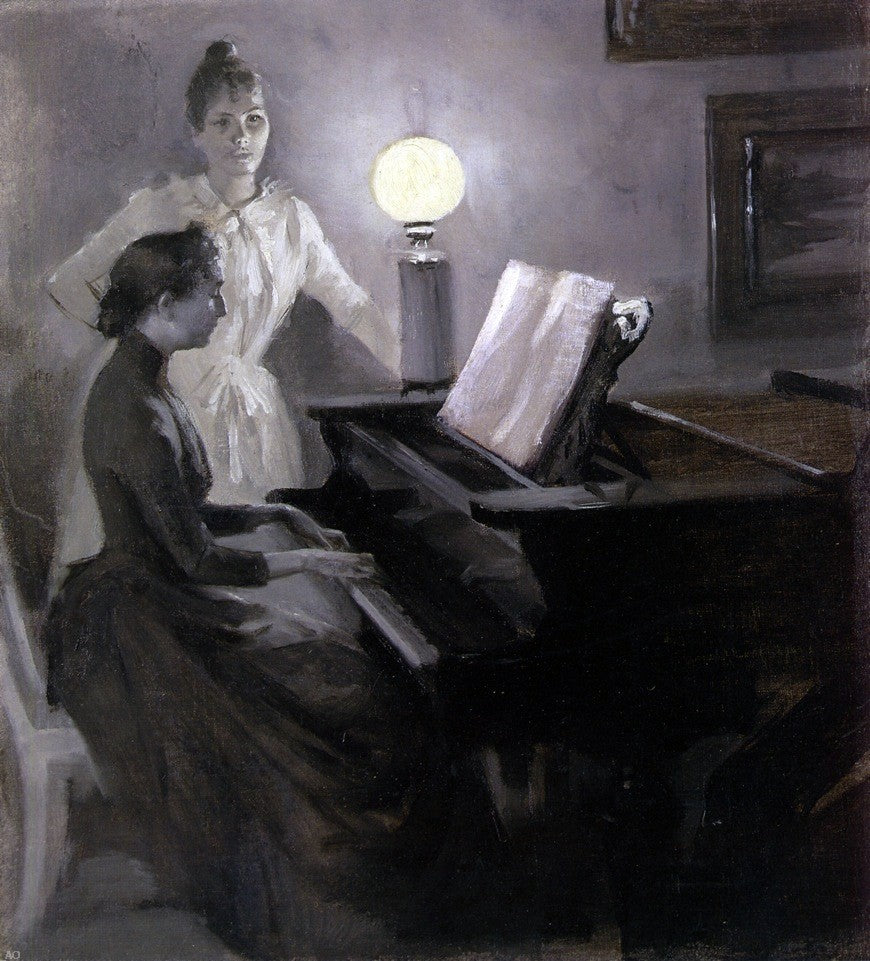 Albert Edelfelt At the Piano Wall Decal