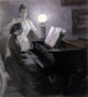 Albert Edelfelt At the Piano Wall Decal